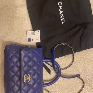 Chanel Royal Blue Quilted Shoulder Bag